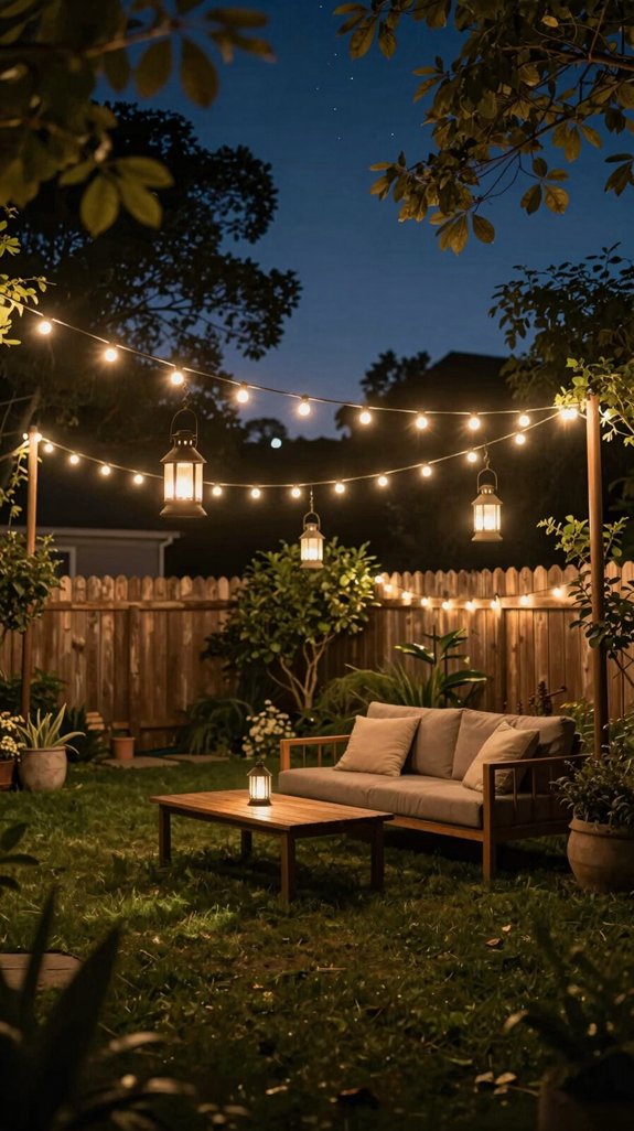 25 Backyard Inspiration Ideas You’ll Want to Copy Immediately 12 solar lit lantern ambiance