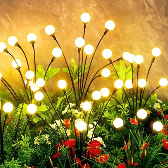 10 Best Outdoor Fairy Lights to Light Up Any Backyard 3 solar outdoor waterproof 4 pack 32 leds leds