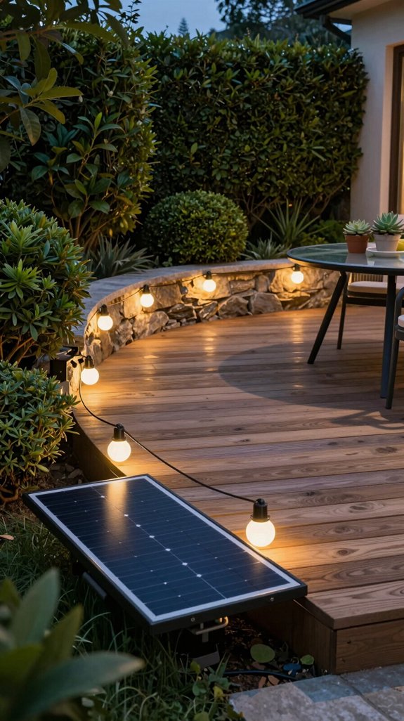 21 Dream Backyard Ideas for the Ultimate Outdoor Escape 12 solar powered ambient lighting system