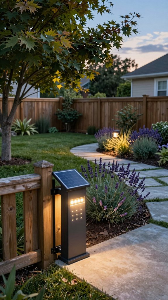 solar powered backyard illumination system