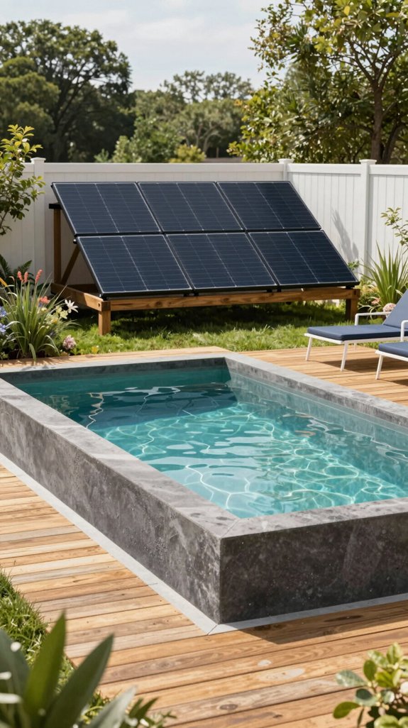 solar powered eco pool heating