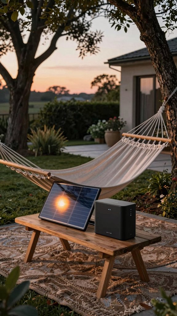solar powered hammock illumination