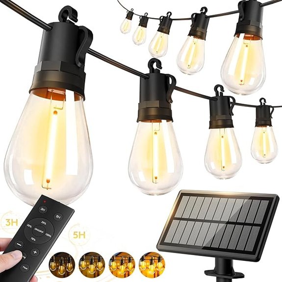 solar powered waterproof fairy lights