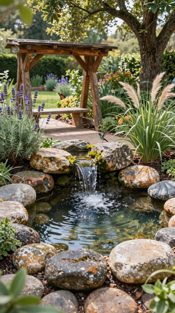 27 Backyard Garden Ideas for a Beautiful Outdoor Retreat 6 solar powered wildlife water feature