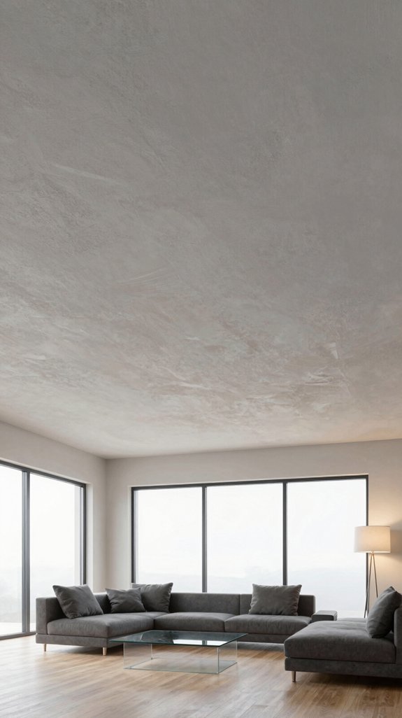 sophisticated textured plaster finish
