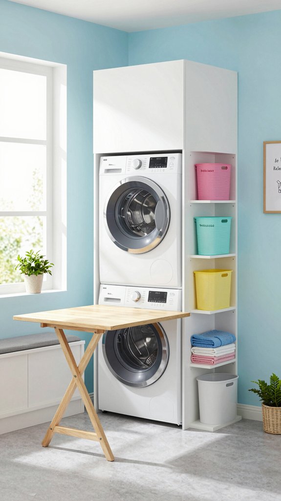20 Fun Laundry Room Ideas to Make Chores Better 9 space saving multi functional furniture