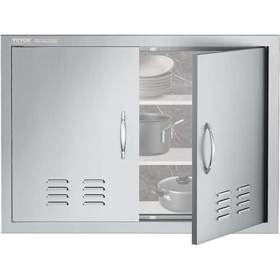 stainless steel bbq doors