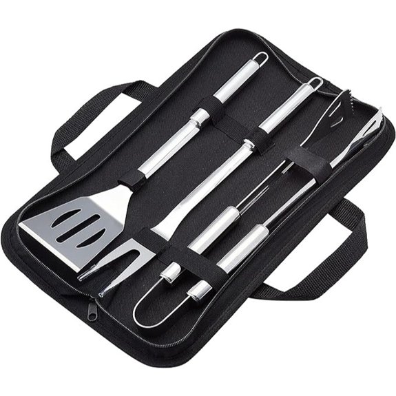 stainless steel bbq set
