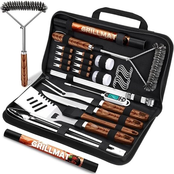 stainless steel bbq set