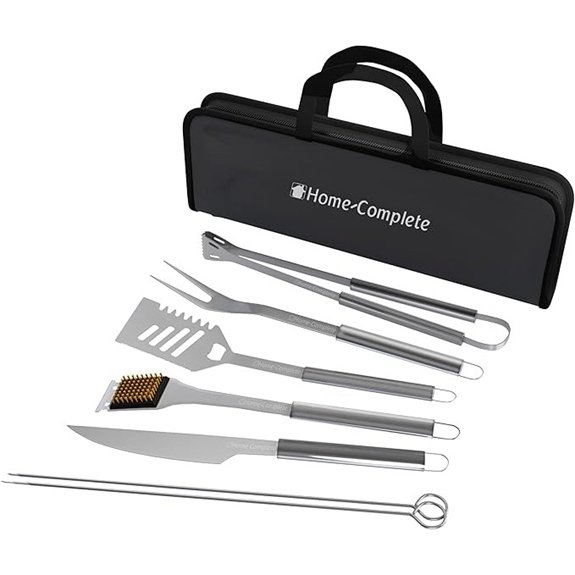 stainless steel grill set