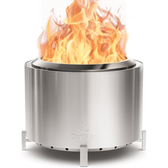 10 Best Smokeless Fire Pits That Light Up Any Backyard Night 4 stainless steel vertical fire pit