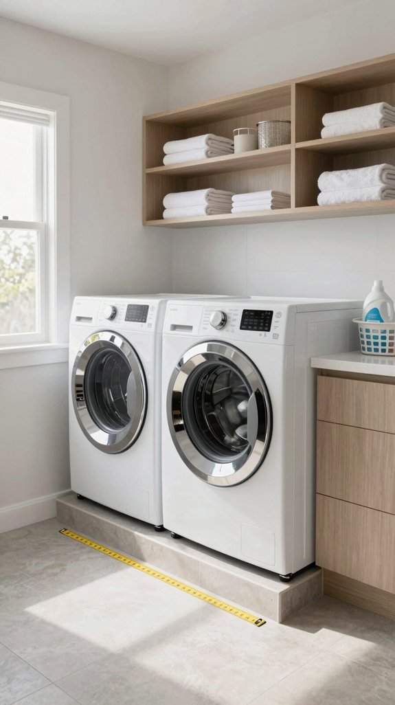 standard washer dryer dimensions