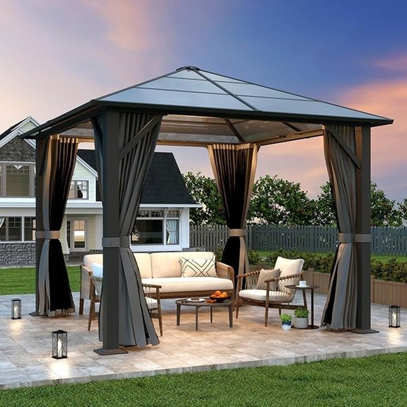 10 Best Hardtop Gazebos That Turn Any Backyard Into a Luxury Retreat 2 steel frame gazebo