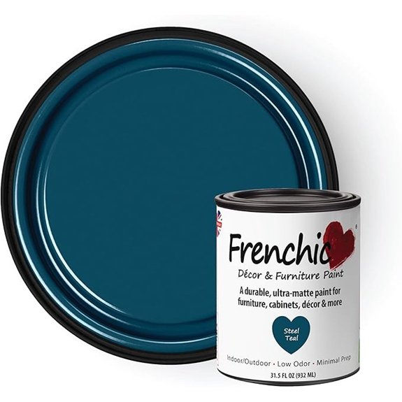 steel teal matte paint