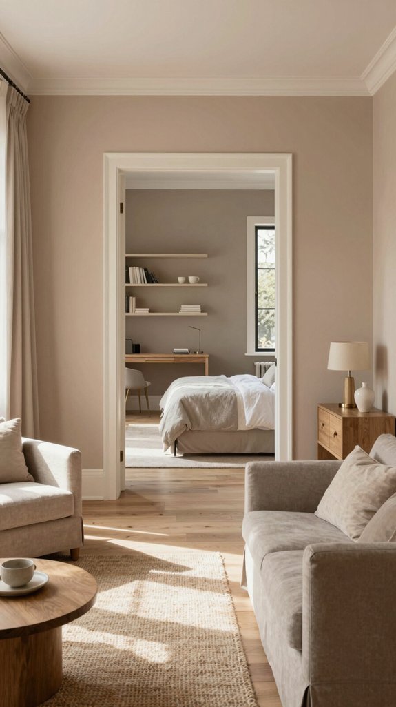 Nude Color Pairings for Soft and Neutral Interiors 5 strategic nude paint selection