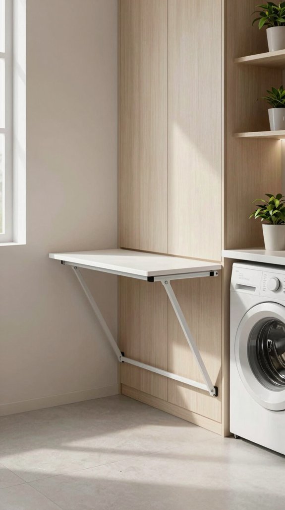 streamlined laundry folding station