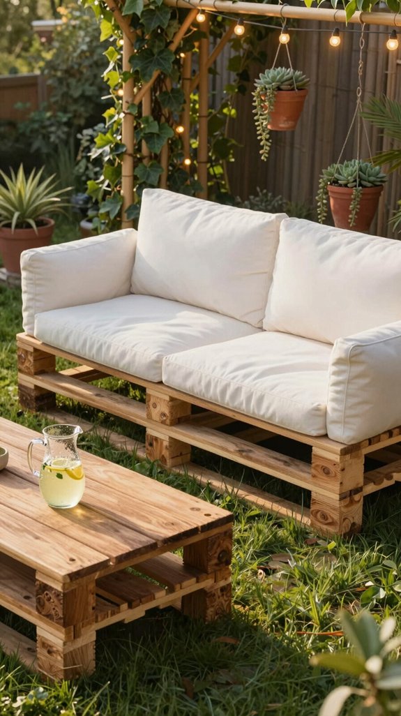 sturdy sustainable patio sofa