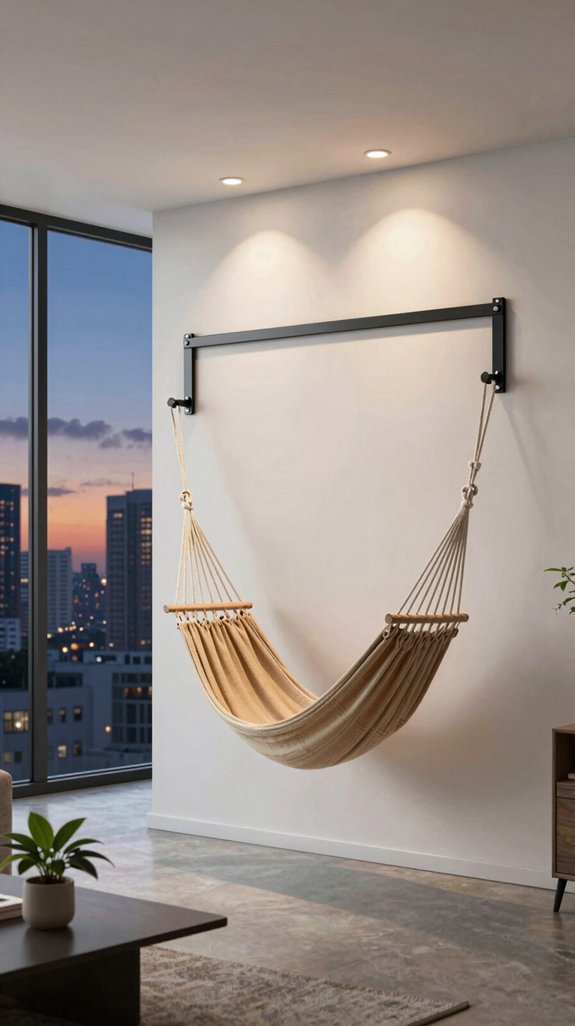 sturdy wall mounted hammock bracket