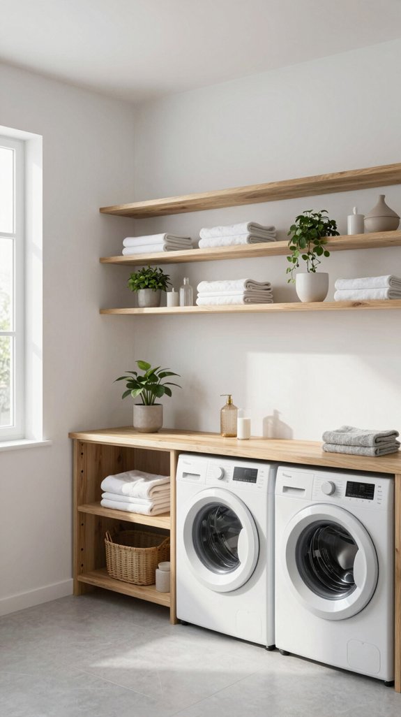 stylish accessible laundry organization
