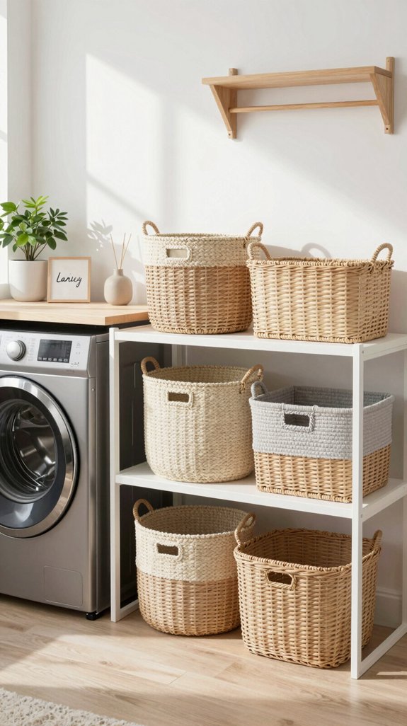 21 Laundry Room Ideas to Upgrade Your Space in Style 5 stylish baskets enhance organization