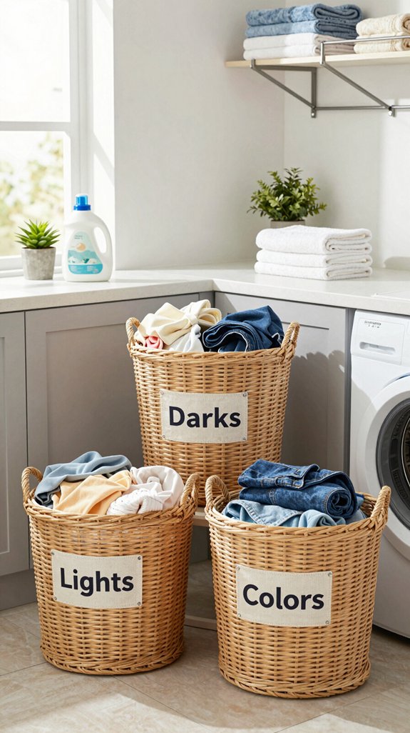 stylish baskets simplify laundry