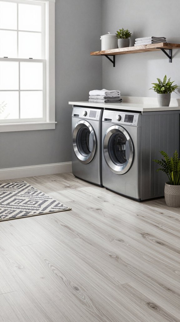 22 Modern Laundry Room Ideas for Sleek Spaces 12 stylish durable laundry flooring