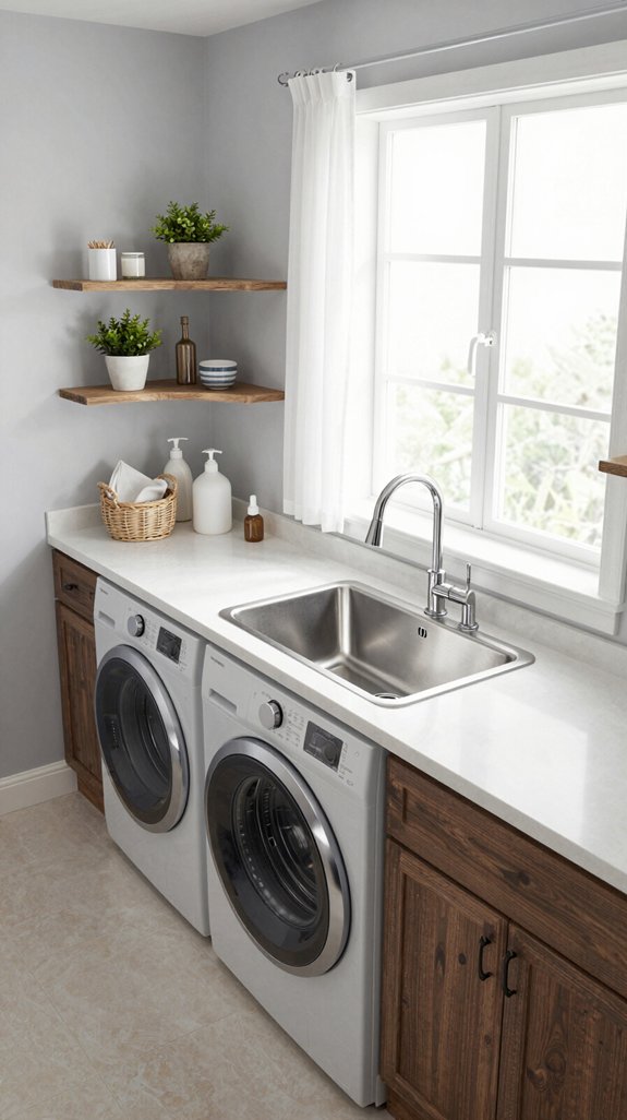 stylish functional laundry room