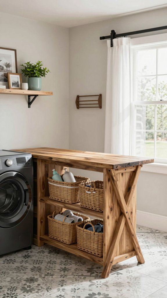 stylish functional laundry space