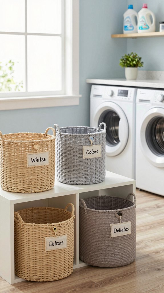 20 Fun Laundry Room Ideas to Make Chores Better 6 stylish laundry organization made enjoyable