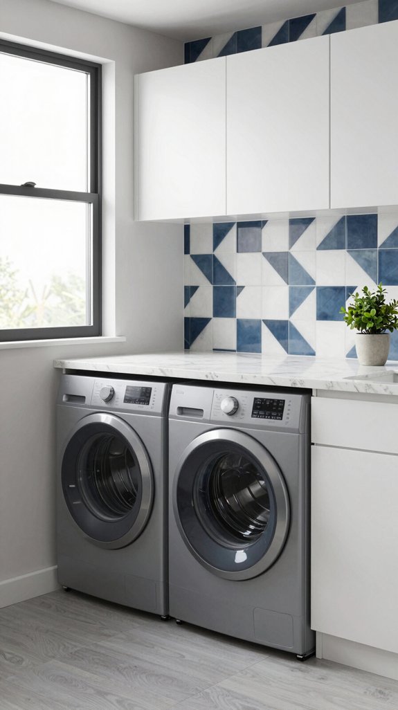 22 Modern Laundry Room Ideas for Sleek Spaces 6 stylish laundry room backsplashes
