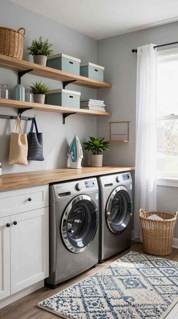 stylish laundry room decor