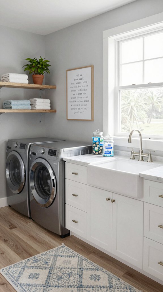 stylish laundry room enhancements