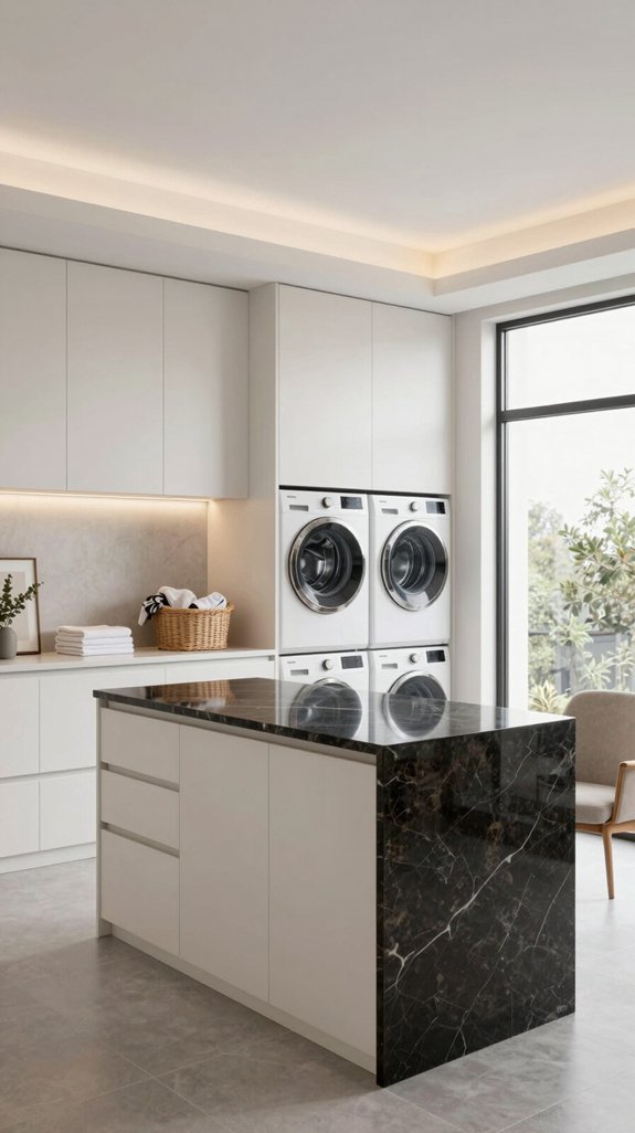 stylish laundry room organization