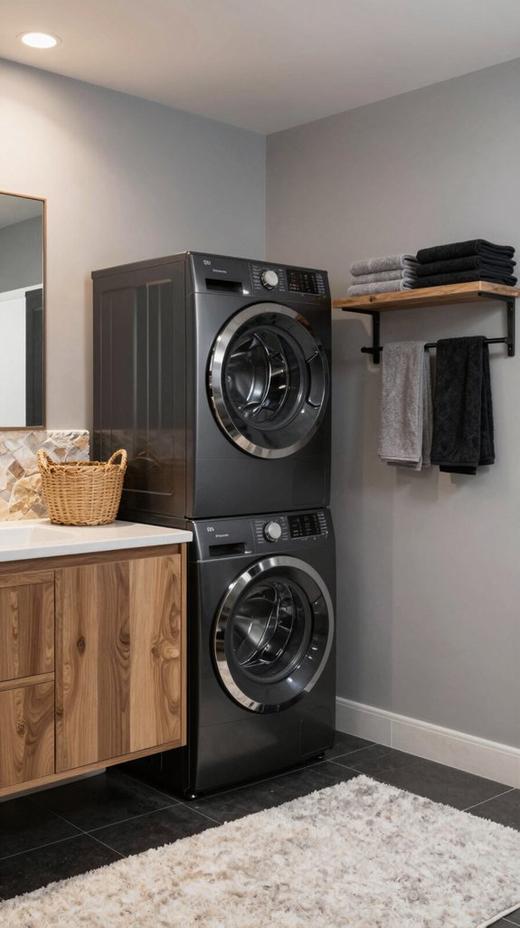 stylish laundry room textures