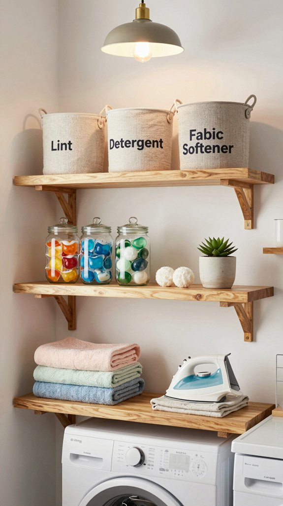 19 Laundry Room Shelf Ideas for Extra Storage 19 stylish open shelving decor