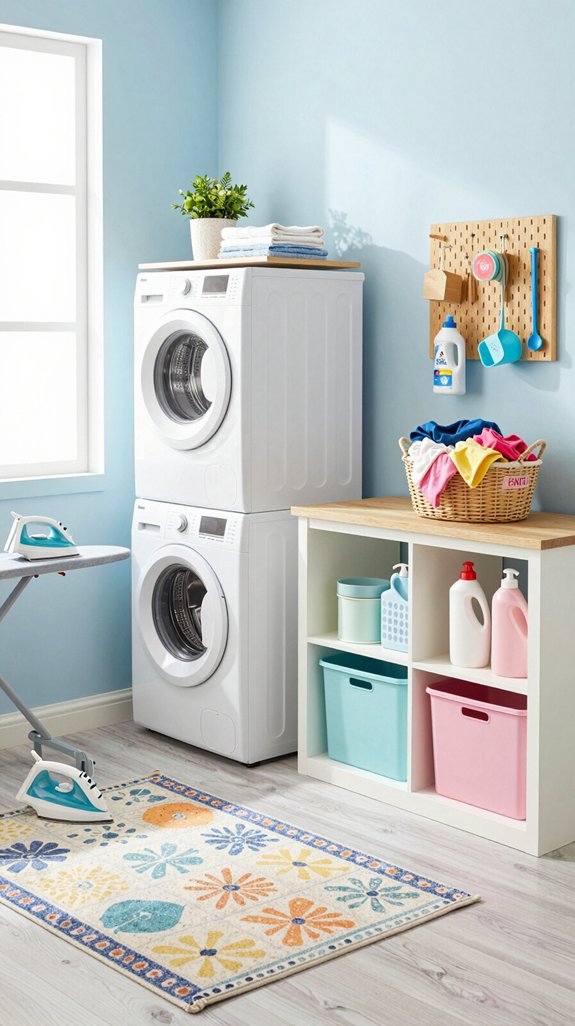 20 Fun Laundry Room Ideas to Make Chores Better 19 stylish organization and cleanliness