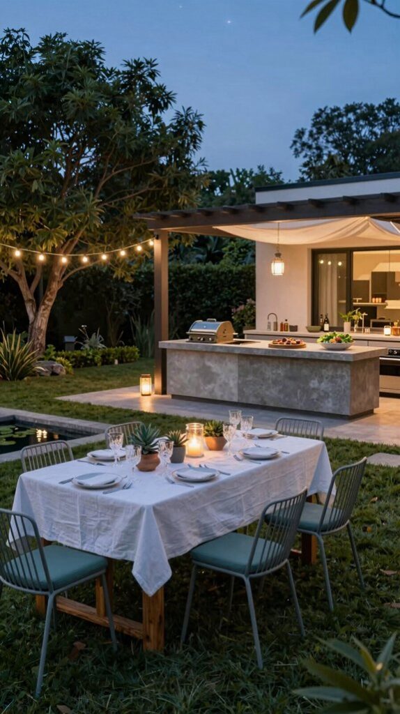 stylish outdoor dinner ideas