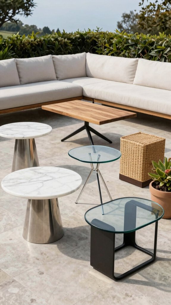 stylish patio side tables