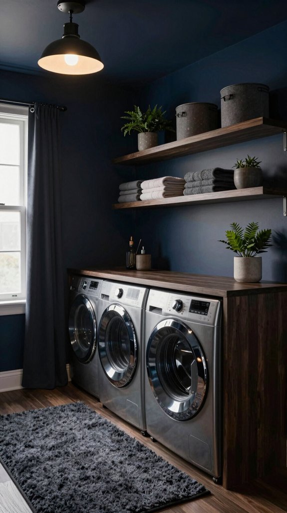 14 Dark Laundry Room Ideas That Feel Cozy - Home Stylistica