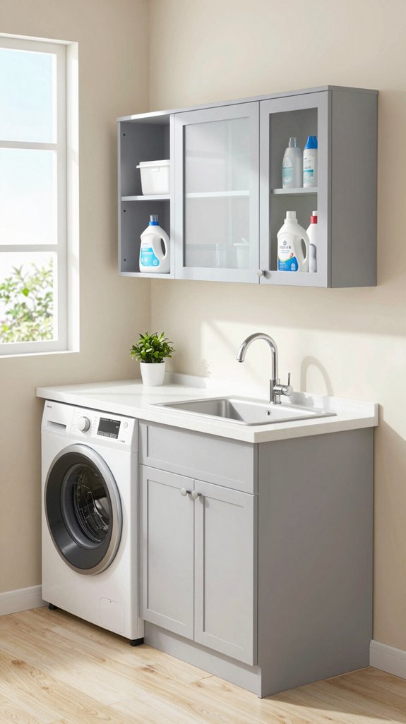 21 Laundry Room Ideas to Upgrade Your Space in Style 11 stylish pre washing sink addition