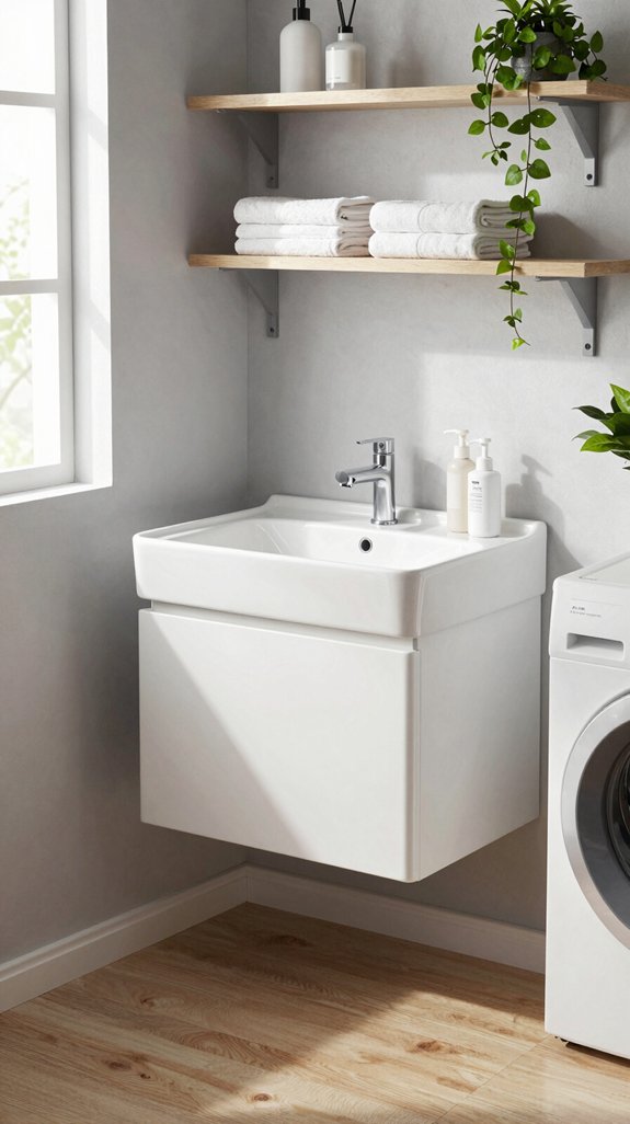stylish space saving wall sinks