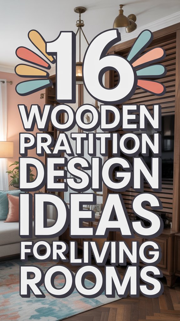 stylish wooden partition designs
