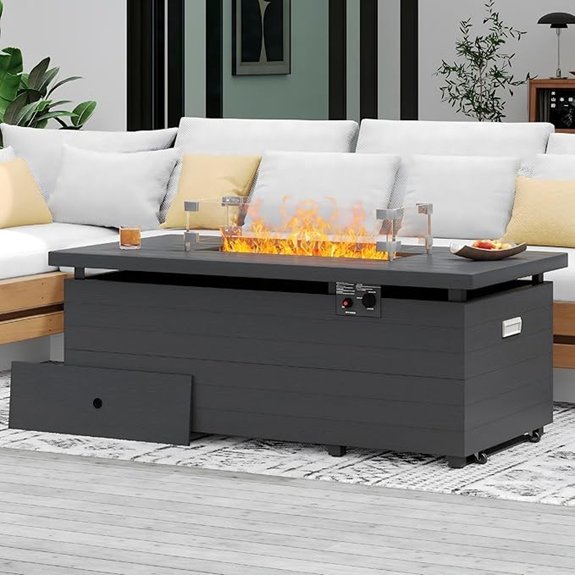 10 Best Fire Pit Tables That Ignite Outdoor Gatherings 9 sundale propane fire pit table