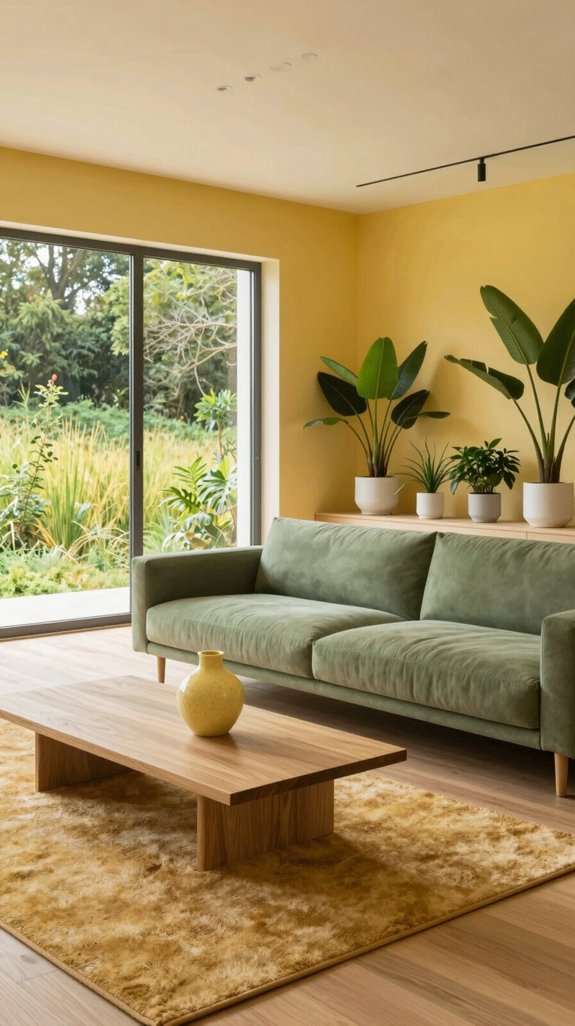 sunlit yellow green harmony