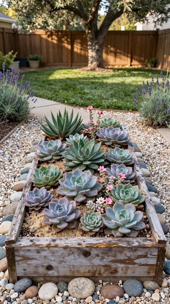 27 Backyard Garden Ideas for a Beautiful Outdoor Retreat 8 sunny geometric succulent garden