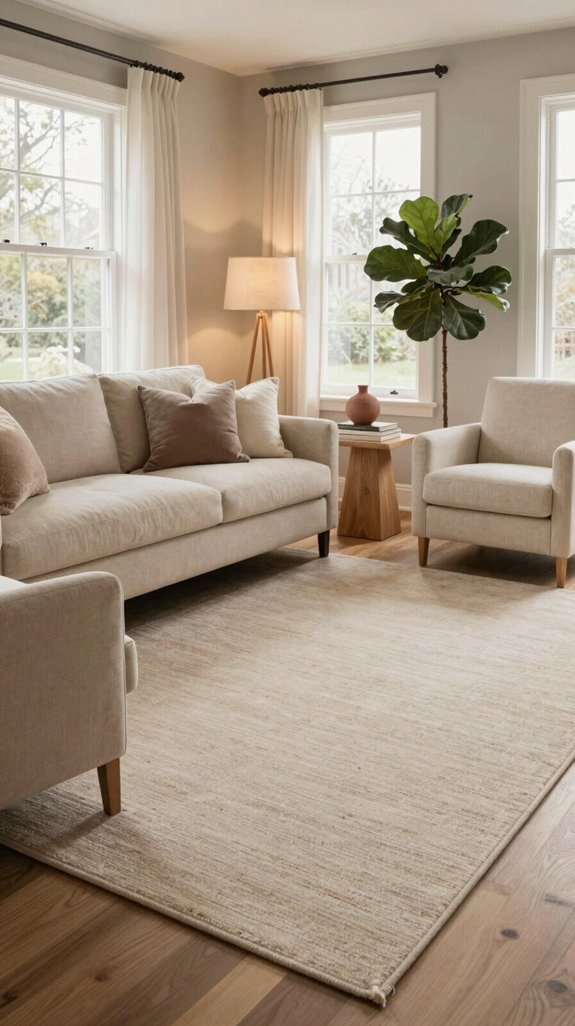 Nude Color Pairings for Soft and Neutral Interiors 10 sustainable high pile anchoring