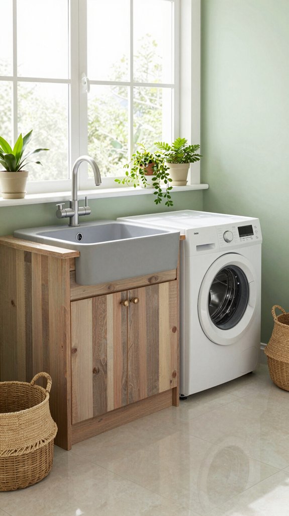 sustainable stylish laundry sinks