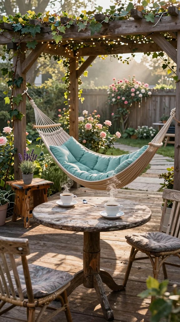 swing hammock coffee lounge