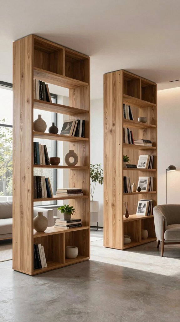 tall stylish wooden dividers