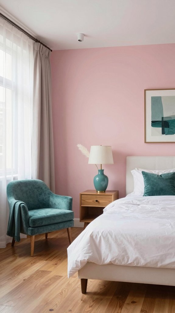 Colors That Complement Pink Walls 7 teal pink kinetic interior dynamism